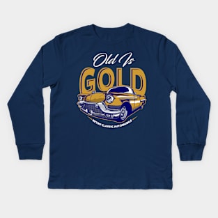 OLD IS GOLD Kids Long Sleeve T-Shirt